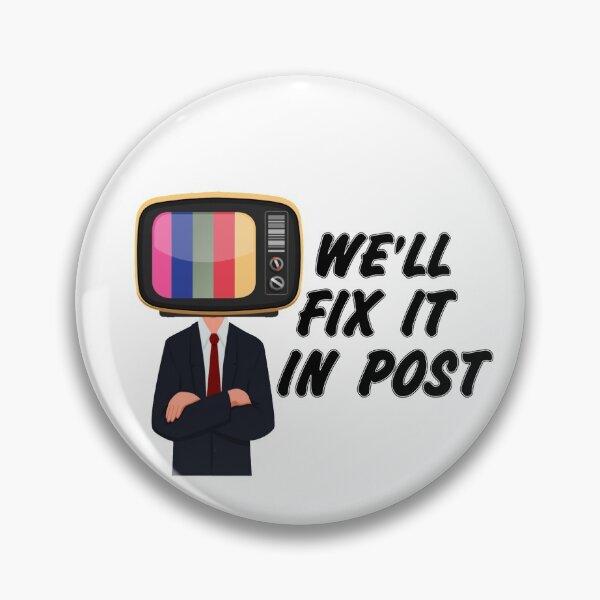 Item preview, We'll Fix it in Post SMPTE Standard Definition Television Color Bars  slim fit  designed and sold by Mr Wolf.