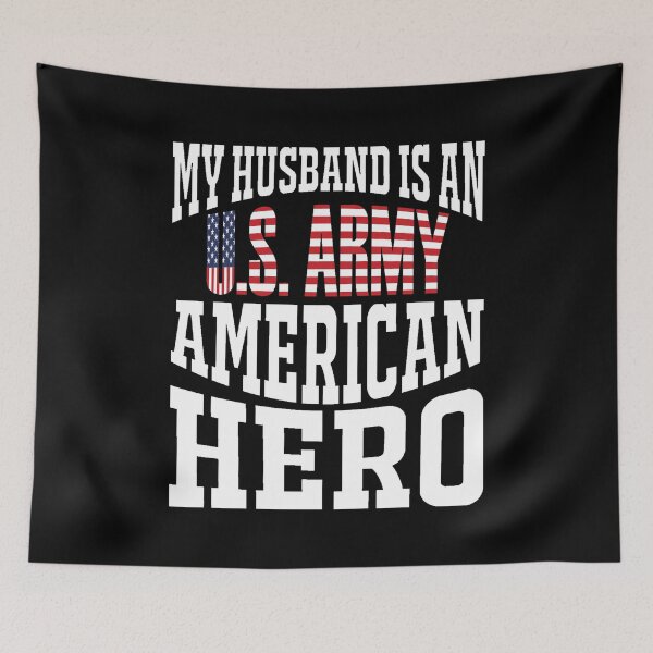 Item preview, My Husband Is An US Army American Hero designed and sold by marytrou.