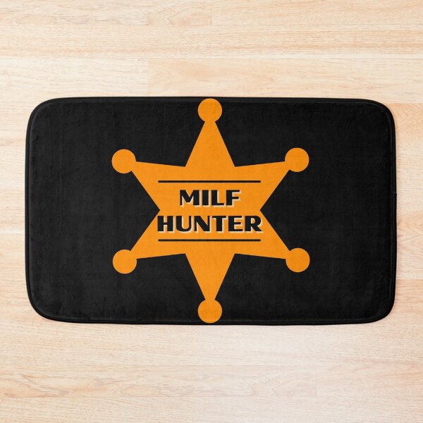 Item preview, MILF Hunter Orange Badge designed and sold by CaitU.