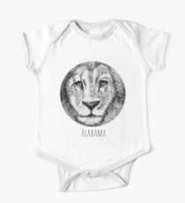 Body de manga corta para bebé Alabama´s Lion