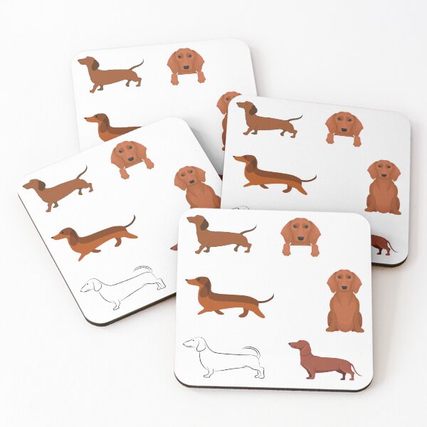 Item preview, Dachshund sticker pack designed and sold by MameDesign.