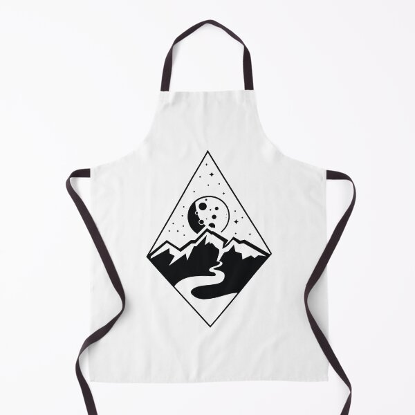 Item preview, Luna Hills (Black on White) designed and sold by 11thIdeaDesigns.