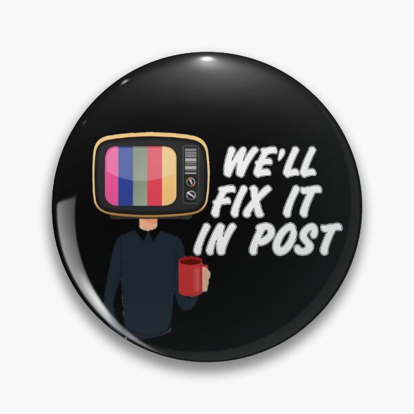 Item preview, We'll Fix it in Post SMPTE Standard Definition Television Color Bars  slim fit  designed and sold by Mr Wolf.