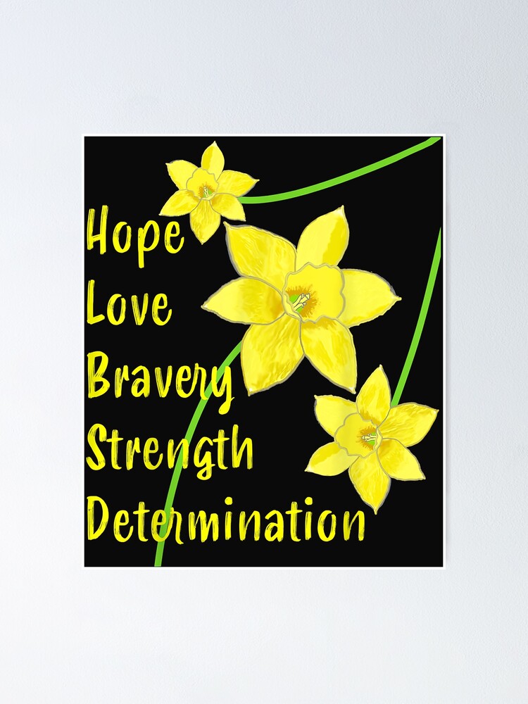 "Daffodil Cancer Awareness Day Hope Love Saint David’s 2021 TShirt