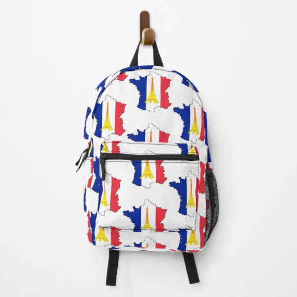 Item preview, France's country outline & flag color and Amber Eiffel Tower illustration designed and sold by Kalin-Lyfe.