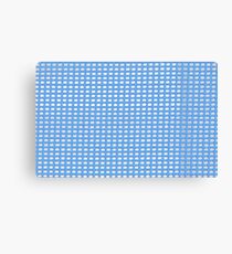Blue Knit Canvas Print
