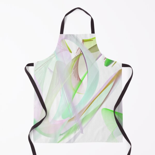 Item preview, The Other Side Of Me Abstract Art Design wavy line art full of color on white background designed and sold by TekakuArt.
