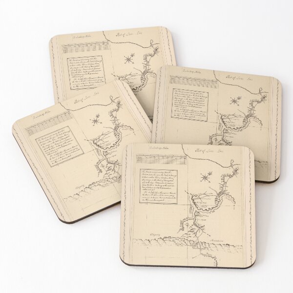 Item preview, Old George Washington Sketch & Cartography of Cumberland County (1753) designed and sold by BravuraMedia.
