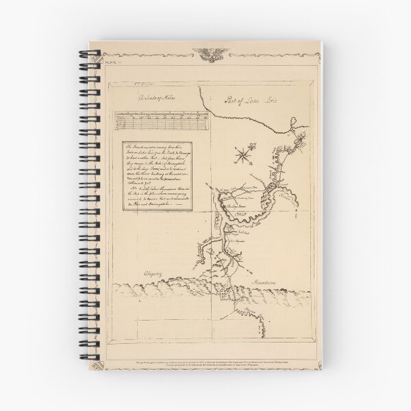 Item preview, Old George Washington Sketch & Cartography of Cumberland County (1753) designed and sold by BravuraMedia.