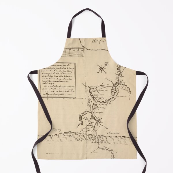 Item preview, Old George Washington Sketch & Cartography of Cumberland County (1753) designed and sold by BravuraMedia.
