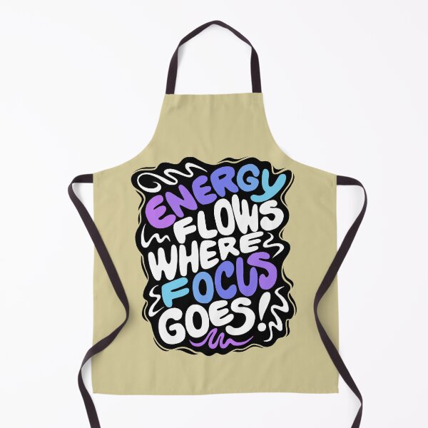 Item preview, Energy Flows Where Focus Goes | Digital Hand Lettered Slogan designed and sold by KooKooRuz.