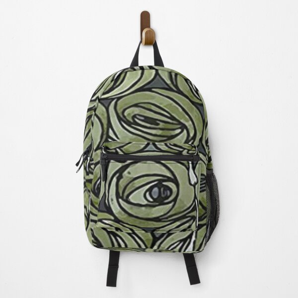 Item preview, Charles Rennie Mackintosh - Roses teardrops, olive green designed and sold by Vivanne-art.