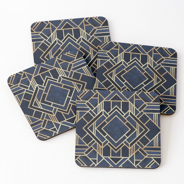 Item preview, Art deco blue designed and sold by Zenart22.