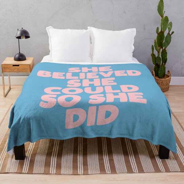 Item preview, She Believed She Could So She Did designed and sold by MotivatedType.