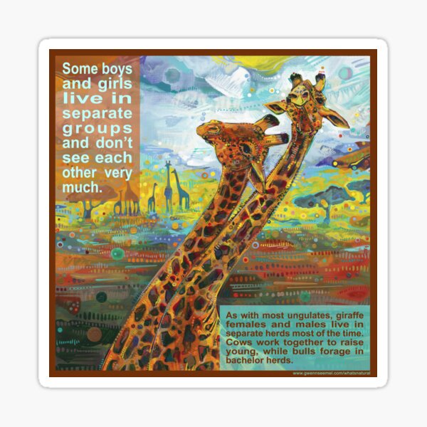 Separated (Giraffe) Sticker