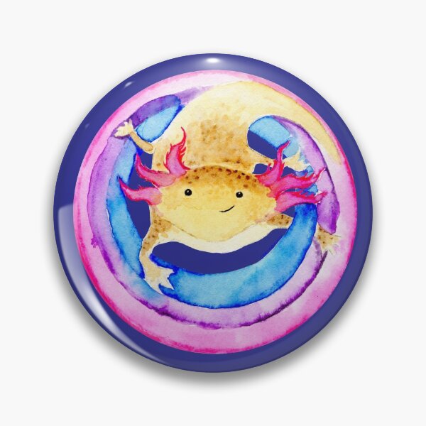 Item preview, Copper Axolotl Watercolor Rainbow Dot designed and sold by Casey Wilkinson.