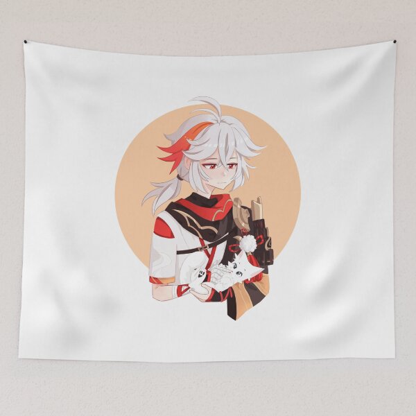 Item preview, kazuha genshin impact and cute cat  designed and sold by manota.