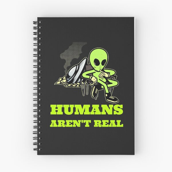 Item preview, Humans aren't real alien design designed and sold by PinkArtDesigns.