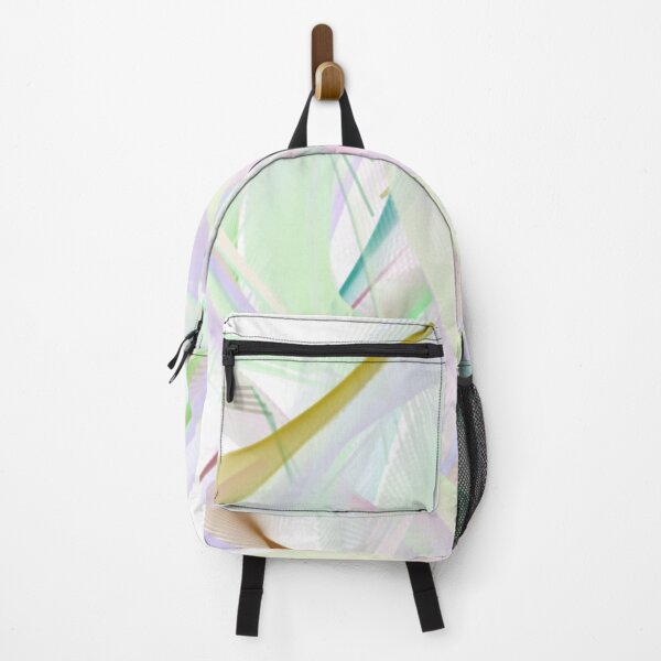 Item preview,  Tunnel Abstract Art Design wavy line art full of color on white background designed and sold by TekakuArt.