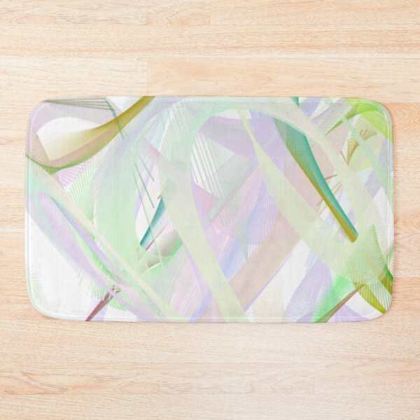 Item preview,  Tunnel Abstract Art Design wavy line art full of color on white background designed and sold by TekakuArt.