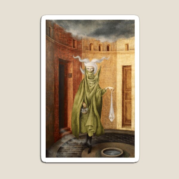 Remedios Varo - Leaving the Psychologists Office 1961 Magnet