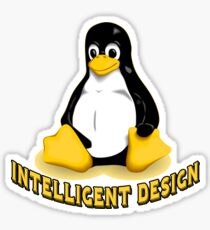 Linux Penguin Intelligent Design Sticker