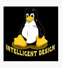 Linux Penguin Intelligent Design Photographic Print