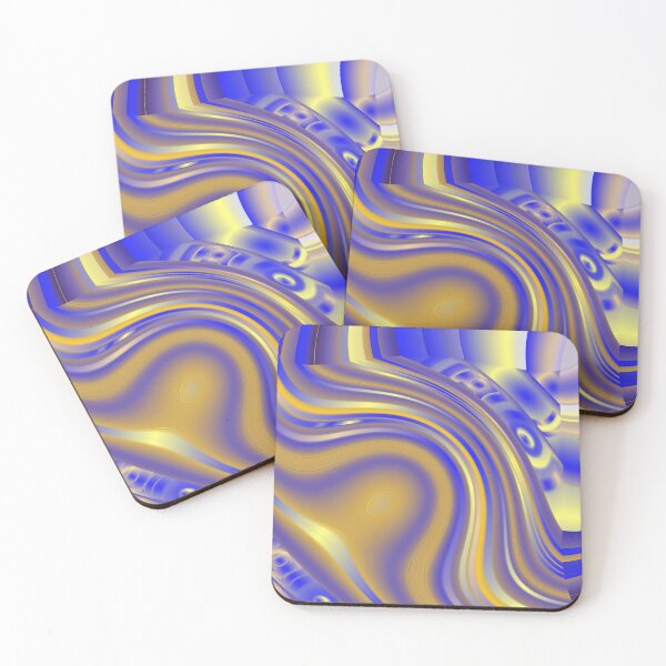 Item preview, Twisted Geometry Yellow- Blue -Cosmic designed and sold by runati.