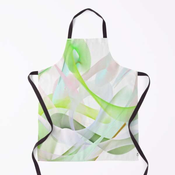 Item preview, Waves Abstract Art Design wavy line art full of color on white background designed and sold by TekakuArt.