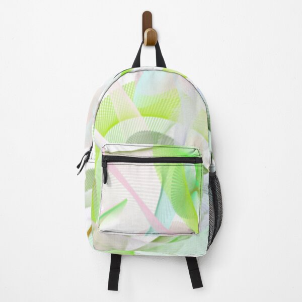 Item preview,  Waves Abstract Art Design wavy line art full of color on white background designed and sold by TekakuArt.