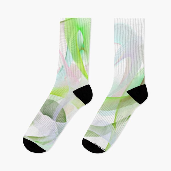 Item preview,  Waves Abstract Art Design wavy line art full of color on white background designed and sold by TekakuArt.