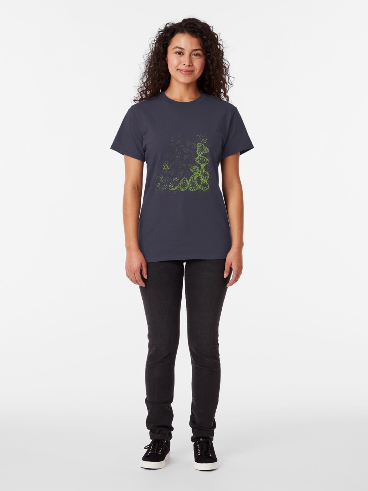 Alternate view of tRNA (transfer RNA) structure - bright green Classic T-Shirt