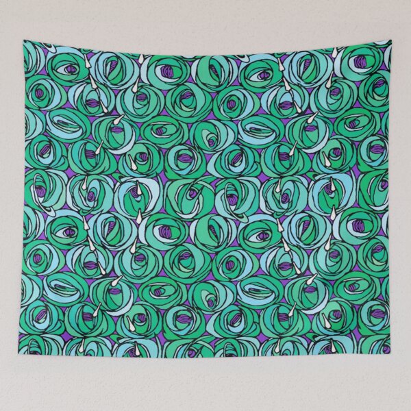 Item preview, Charles Rennie Mackintosh - Roses  teardrops,  green designed and sold by Vivanne-art.