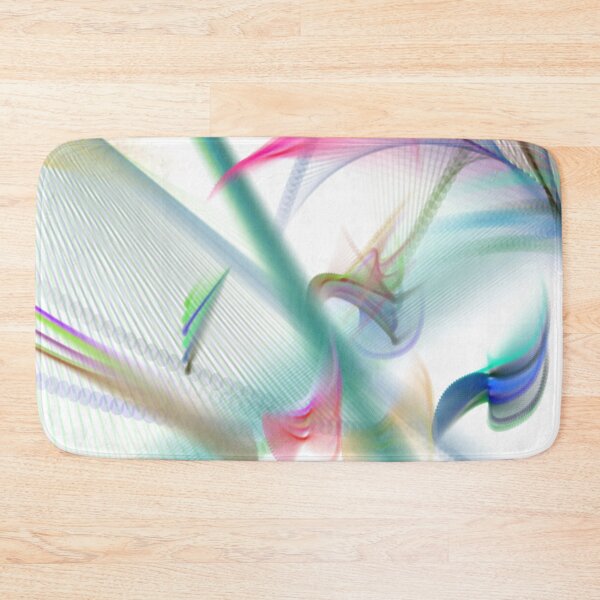 Item preview,  Music Abstract Art Design wavy line art full of color on white background designed and sold by TekakuArt.