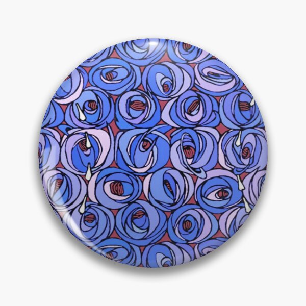 Item preview, Charles Rennie Mackintosh - Roses  teardrops,blue,red designed and sold by Vivanne-art.