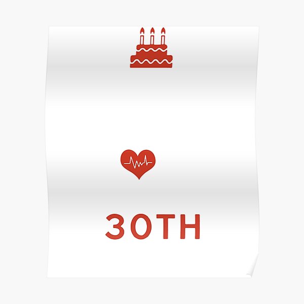 Wandbilder Gl C3 Bccklicher 30 Geburtstag Redbubble