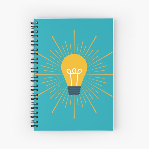 Item preview, Cute Yellow Lightbulb Illustration on Blue Background designed and sold by Dream Big! by E. H..