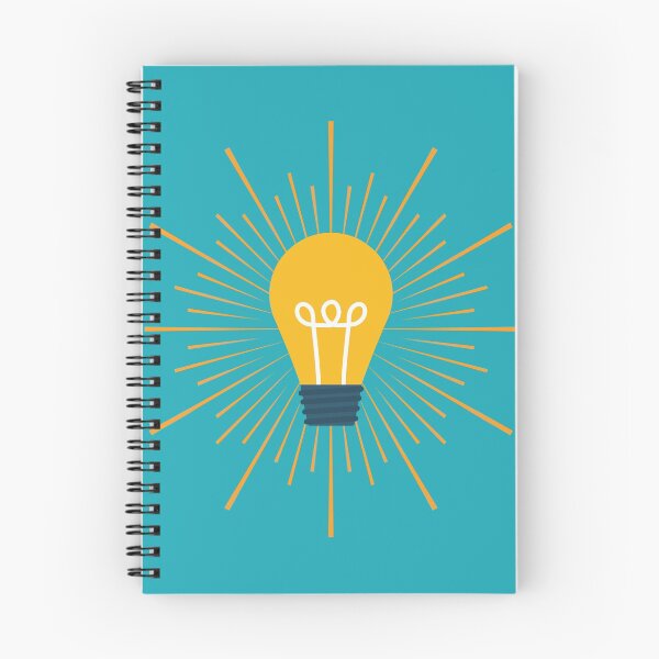 Item preview, Cute Yellow Lightbulb Illustration on Blue Background designed and sold by Dream Big! by E. H..