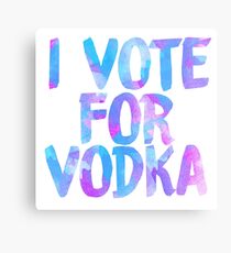 I love vodka college party sticker Metal Print