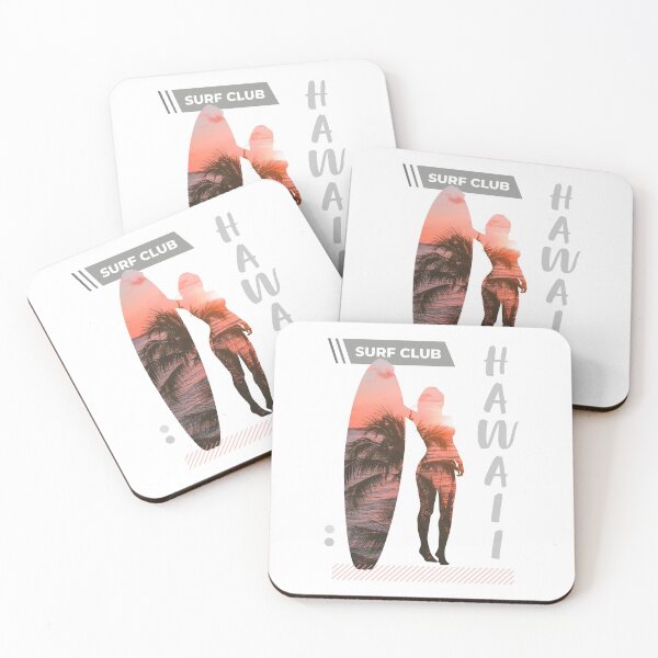 Item preview, Surf Club Hawaii - Surfer girl designed and sold by PaulSDesign.