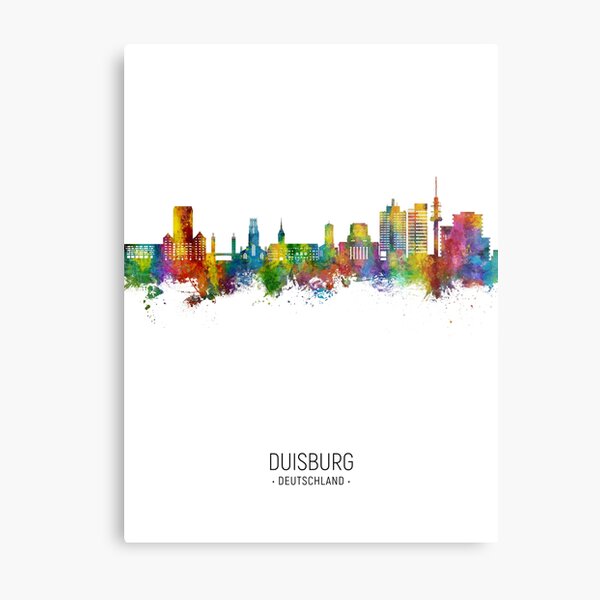 Duisburg Germany Skyline Metallbild