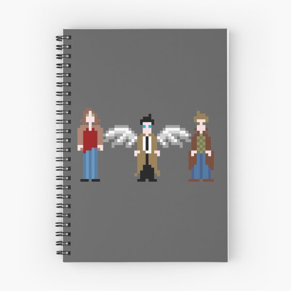 Item preview, Supernatural Pixels - Sam, Castiel, & Dean designed and sold by sybilthorn.