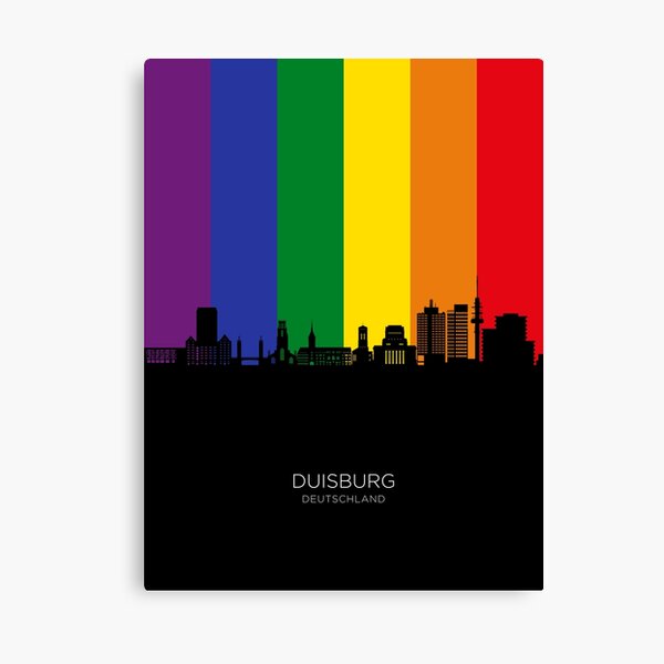 Duisburg Germany Skyline Leinwanddruck