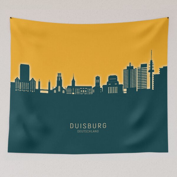 Item preview, Duisburg Germany Skyline designed and sold by ArtPrints.