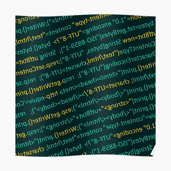 Póster «Codificación de código de programación» de sourav1993 | Redbubble