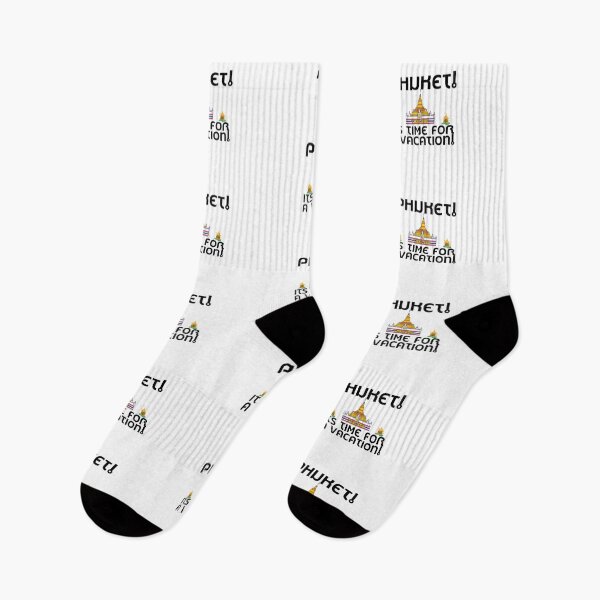 Item preview,  Phuket! Its Time For a Vacation! Pun Quote Design designed and sold by AritraSur.