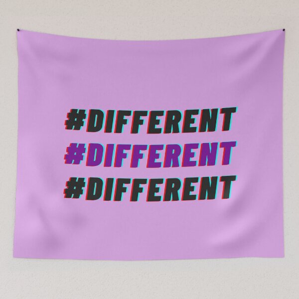 Item preview, TYPOGRAPHY "DIFFERENT" | QUOTE OF THE DAY designed and sold by Mintminz.