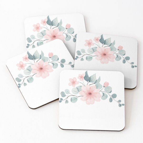 Item preview, Pink Watercolor Floral bouquet designed and sold by wild-bloom.