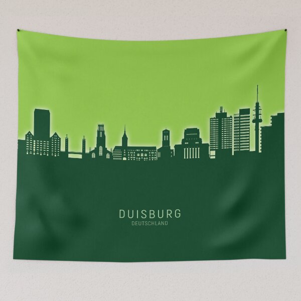 Item preview, Duisburg Germany Skyline designed and sold by ArtPrints.
