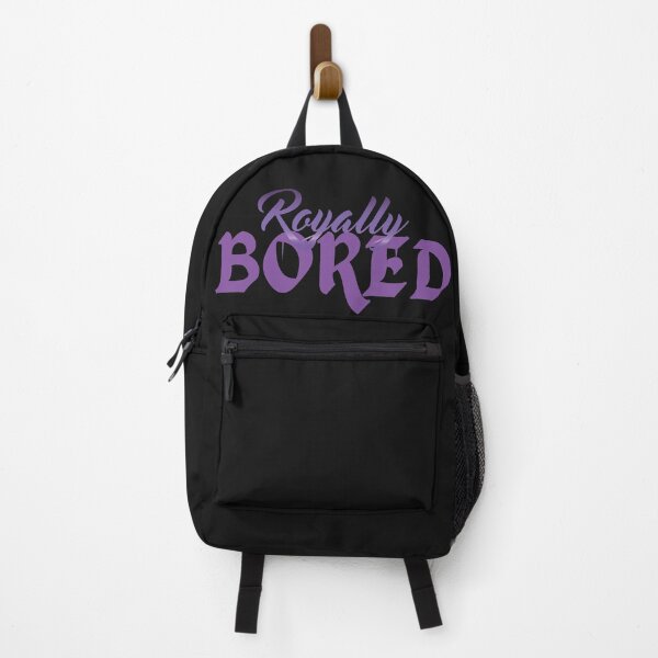 Item preview, Royally Bored - Funny Sarcastic Quote in FAUX Metallic Purple Print  designed and sold by mLoyal.